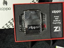 Orijinal 2018 Zippo Çakmak 29672 Zippo Bolts Design Lighter Çakmak 360 Armor