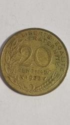 FRANSA 1982  20 CENTIMES