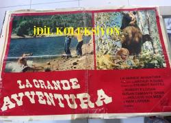 Vahşi aile, İtalyanca ORİJİNAL SİNEMA, Film AFİŞİ, (LA GRANDE AVVENTURA - The Adventures of the Wilderness Family) 1975, FİLM AFİŞİ / POSTERİ - BÜYÜK BOY - ORİJİNAL - 66 X 47 cm EBADINDA - Original Turkish Big Size Movie Poster - Stewart Raffill, Arthur R. Dubs, Robert Logan, Susan Damante, Hollye Holmes, Ham Larsen, George 'Buck' Flower, 	William Cornford, John F. Goff,  Herbert F. Nelson, KILIÇ FİLM