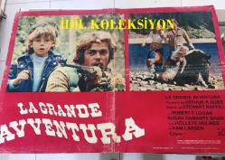 Vahşi aile, İtalyanca ORİJİNAL SİNEMA, Film AFİŞİ, (LA GRANDE AVVENTURA - The Adventures of the Wilderness Family) 1975, FİLM AFİŞİ / POSTERİ - BÜYÜK BOY - ORİJİNAL - 66 X 47 cm EBADINDA - Original Turkish Big Size Movie Poster - Stewart Raffill, Arthur R. Dubs, Robert Logan, Susan Damante, Hollye Holmes, Ham Larsen, George 'Buck' Flower, 	William Cornford, John F. Goff,  Herbert F. Nelson, KILIÇ FİLM