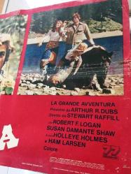 Vahşi aile, İtalyanca ORİJİNAL SİNEMA, Film AFİŞİ, (LA GRANDE AVVENTURA - The Adventures of the Wilderness Family) 1975, FİLM AFİŞİ / POSTERİ - BÜYÜK BOY - ORİJİNAL - 66 X 47 cm EBADINDA - Original Turkish Big Size Movie Poster - Stewart Raffill, Arthur R. Dubs, Robert Logan, Susan Damante, Hollye Holmes, Ham Larsen, George 'Buck' Flower, 	William Cornford, John F. Goff,  Herbert F. Nelson, KILIÇ FİLM
