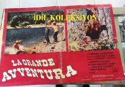 Vahşi aile, İtalyanca ORİJİNAL SİNEMA, Film AFİŞİ, (LA GRANDE AVVENTURA - The Adventures of the Wilderness Family) 1975, FİLM AFİŞİ / POSTERİ - BÜYÜK BOY - ORİJİNAL - 66 X 47 cm EBADINDA - Original Turkish Big Size Movie Poster - Stewart Raffill, Arthur R. Dubs, Robert Logan, Susan Damante, Hollye Holmes, Ham Larsen, George 'Buck' Flower, 	William Cornford, John F. Goff,  Herbert F. Nelson, KILIÇ FİLM