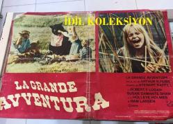 Vahşi aile, İtalyanca ORİJİNAL SİNEMA, Film AFİŞİ, (LA GRANDE AVVENTURA - The Adventures of the Wilderness Family) 1975, FİLM AFİŞİ / POSTERİ - BÜYÜK BOY - ORİJİNAL - 66 X 47 cm EBADINDA - Original Turkish Big Size Movie Poster - Stewart Raffill, Arthur R. Dubs, Robert Logan, Susan Damante, Hollye Holmes, Ham Larsen, George 'Buck' Flower, 	William Cornford, John F. Goff,  Herbert F. Nelson, KILIÇ FİLM