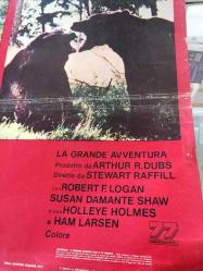 Vahşi aile, İtalyanca ORİJİNAL SİNEMA, Film AFİŞİ, (LA GRANDE AVVENTURA - The Adventures of the Wilderness Family) 1975, FİLM AFİŞİ / POSTERİ - BÜYÜK BOY - ORİJİNAL - 66 X 47 cm EBADINDA - Original Turkish Big Size Movie Poster - Stewart Raffill, Arthur R. Dubs, Robert Logan, Susan Damante, Hollye Holmes, Ham Larsen, George 'Buck' Flower, 	William Cornford, John F. Goff,  Herbert F. Nelson, KILIÇ FİLM