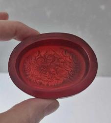 Antika 19YY Bakalit Benzeri  T.P Danbiere İmzalı Küçük Kutu 1890 Paris Fuarı