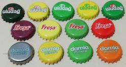 5 uludağ. 4 freşa. 4 damla set. Gazoz soda meşrubat içecek kapakları koleksiyon dekor hediye nostalji tasarım süs hobi eğlence vintage aksesuar promosyon reklam Hediyelik dekorluk retro minyatür diorama ölçekli