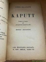 KAPUTT - CURZİO MALAPARTE - LES EDİTİONS DENOEL - FRANSIZCA KİTAP
