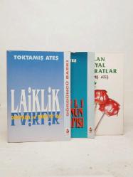 TOKTAMIŞ ATEŞ KİTAP LOTU 3 ADET- OSMANLI TOPLUMUNUN SİYASAL YAPISI, ASLAN SOSYAL DEMOKRATLAR,LAİKLİK DÜNYADA VE TÜRKİYE'DE