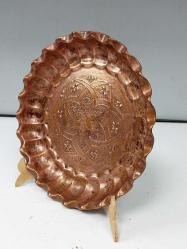 Dövme Bakır Kalem işçilikli Tabak