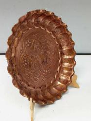 Dövme Bakır Kalem işçilikli Tabak