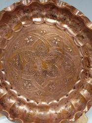 Dövme Bakır Kalem işçilikli Tabak