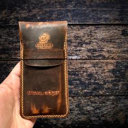 ALBA %100 El Yapımı Hakiki Deri Kapaklı Kalemlik