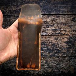 ALBA %100 El Yapımı Hakiki Deri Kapaklı Kalemlik