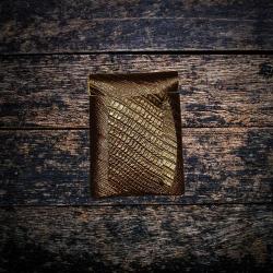 Origami Hakiki Deri Kartvizitlik - Desenli Deri