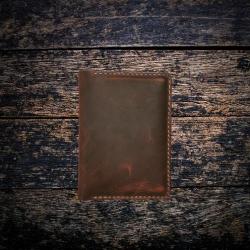 %100 El Yapımı PRAG Hakiki Deri Pasaport Cüzdanı Organizer