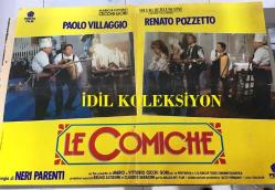 La Commica, İtalyanca ORİJİNAL SİNEMA, Film AFİŞİ,  (La Commica) 1990, FİLM AFİŞİ / POSTERİ - BÜYÜK BOY - ORİJİNAL - 66 X 47 cm EBADINDA - Original Turkish Big Size Movie Poster - Neri Parenti, Leonardo Benvenuti, Piero De Bernardi, Alessandro Bencivenni, Renato Pozzetto, Paolo Villaggio, Enzo Cannavale, Fabio Traversa, Alessandra Casella, Gian, Tiziana Pini, Renato D'Amore, Giampaolo Saccarola, Sal Borgese, Pierfrancesco Villaggio