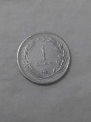 1 LİRA 1963 MADENİ PARA ADET FİYATIDIR