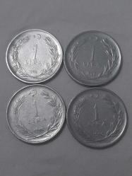 1 LİRA 1960 MADENİ PARA ADET FİYATIDIR