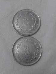 2.5  LİRA 1971 MADENİ PARA ADET FİYATIDIR