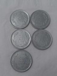 2.5  LİRA 1960 MADENİ PARA ADET FİYATIDIR