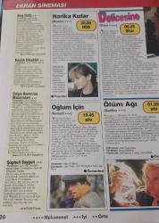 SABAH GAZETESİ-YENİ-TV GUİDE DERGİSİ-MODERN TV DERGİSİ-22 ŞUBAT-28 ŞUBAT- 1997-KAPAK-FOTOĞRAF-RÖPORTAJ-HAFTANIN FİLMLERİ-MERAKLI MELAHAT-HÜLYA YÜREKLİ-ANTHONY QUİNN-HÜLYA AVŞAR-SİBEL TURNAGÖL-OSMAN YAĞMURDERELİ-MÜGE SURKULTAY-İNER MİSİN ÇIKAR MISIN-DUYGU ÇEMBERİ-NÜKHET DURU-ELVEDA SEVGİLİM-TÜRKAN ŞORAY-SULTAN-ÇILGIN BEDİŞ-YONCA EVCİMİK-TELEVOLE-MELİH GÜMÜŞBIÇAK-PRİZMA-MADDE 438-GÜLŞEN BUBİKOĞLU-39 BASAMAK-ALFRED HİTCHOCCK-BELALI KAYNANA-PERRAN KUTMAN-YAVUZ BİNGÖL-TELE KIZLAR-TARIK AKAN-HARİKA KIZLAR-JULIA ROBERTS-BRİTTA PHİLLİPS-LİAM NEESON-DELİCESİNE-ÖLÜM AĞI-CEHENNEM PROJESİ-KÜÇÜK POLİS-KÖRDÜĞÜM-MADELEİNE STOWE-AİDAN QUİNN-DÖNÜŞ YOK-ÖLESİYE