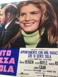 T.R. Baskin, İtalyanca ORİJİNAL SİNEMA, Film AFİŞİ, (APPUNTAMENTO CON UNA RAGAZZA CHE SI SENTE SOLA) 1971, FİLM AFİŞİ / POSTERİ - BÜYÜK BOY - ORİJİNAL - 65 X 45 cm EBADINDA - Original Turkish Big Size Movie Poster - Herbert Ross,  Peter Hyams, Candice Bergen, Peter Boyle, James Caan, Marcia Rodd, Erin O'Reilly, Howard Platt, William Wise, Jane Alderman, Joyce Mandel, Fawne Harriman, Hope Hommersand, Marrian Walters, Dick Sasso, Mike Nussbaum