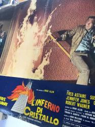 Yangın kulesi, İtalyanca ORİJİNAL SİNEMA, Film AFİŞİ, (L'INFERNO DI CRISTALLO - The Towering Inferno) 1974, FİLM AFİŞİ / POSTERİ - BÜYÜK BOY - ORİJİNAL - 65 X 46 cm EBADINDA - Original Turkish Big Size Movie Poster - John Guillermin, Richard Martin Stern, Thomas N. Scortia, Frank M. Robinson, Paul Newman, Steve McQueen, William Holden, Faye Dunaway, Fred Astaire, Susan Blakely, Richard Chamberlain, Jennifer Jones, O.J. Simpson, Robert Vaughn