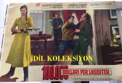 100.000 DOLLARI PER LASSITER, İtalyanca ORİJİNAL SİNEMA, Film AFİŞİ, (100.000 DOLLARI PER LASSITER) 1966, FİLM AFİŞİ / POSTERİ - BÜYÜK BOY - ORİJİNAL - 66 X 47 cm EBADINDA - Original Turkish Big Size Movie Poster - Joaquín Luis Romero Marchent, Sergio Donati, Joaquín Luis Romero Marchent, Robert Hundar, Pamela Tudor, Luigi Pistilli, José Bódalo, Jesús Puente, Roberto Camardiel, Aldo Sambrell, Benito Stefanelli