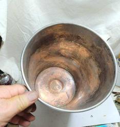 NİKEL KAPLAMA ANTİKA BAKIR KOVA