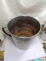 NİKEL KAPLAMA ANTİKA BAKIR KOVA