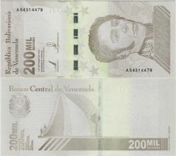VENEZUELA 200.000 BOLİVAR 2020 ÇİL KONDİSYON.