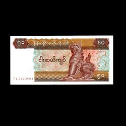 MYAMMAR (1994) - 50 Kyat (ÇİL 10/10)