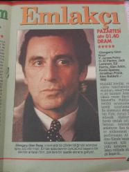 HÜRRİYET GAZETESİ-TELESKOP DERGİSİ-TELEVİZYON EKİ-8 NİSAN-14 NİSAN-1995-KANUNA KARŞI-PEMBE DİZİLER-YALAN RÜZGARI-MARİMAR-CESUR VE GÜZEL-AÇIKÖĞRETİM-SENSİZ YAŞAYAMAM-HÜLYA KOÇYİĞİT-CEMAL GENCER-SİNEMA-RAZİYE-KAMURAN USLUER-YASEMİN ÖYMEN-OĞUZ TUNÇ-TUZAK-FARUK PEKER-ÇİĞDEM İŞBİLİR-ŞAMPİYONLARIN AŞKI-SHİRLEY KNİGHT-TONY LO BİANCO-ÇILGINLAR EVİ-KİRSTİE ALLEY-ALİSON LA PLACA-SOL AYAĞIM-DANİEL DAY LEWİS-RAY MCANALLY-BRENDA FRİCKER-EMLAKÇI-AL PACİNO-JACK LEMMON-ED HARRİS-ALAN ARKİN-KEVİN SPACEYT