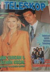 HÜRRİYET GAZETESİ-TELESKOP DERGİSİ-TELEVİZYON EKİ-25 NİSAN- 1 MAYIS-1992-KAPAK-FOTOĞRAF-RÖPORTAJ-TARIK TARCAN-YASEMİN KOŞAL-EUROVISION-ÇARKIFELEK-BİR BAŞKA GECE-YASEMİN YALÇIN-ŞEMSİ İNKAYA-CEVRİYEM-TÜRKAN ŞORAY-KADİR İNANIR-MEMDUH ÜN-ŞANS ÇEMBERİ