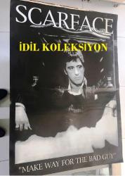 YARALI YÜZ, ORİJİNAL SİNEMA, Film AFİŞİ, (Scarface) 1983, FİLM AFİŞİ / POSTERİ - BÜYÜK BOY - ORİJİNAL - 67 X 48 cm EBADINDA - Original Turkish Big Size Movie Poster - Brian De Palma, Oliver Stone, Howard Hawks, Ben Hecht, Al Pacino, Steven Bauer, Michelle Pfeiffer, Mary Elizabeth Mastrantonio, Robert Loggia, Miriam Colon, F. Murray Abraham, Paul Shenar, Harris Yulin, Ángel Salazar, Arnaldo Santana, Pepe Serna