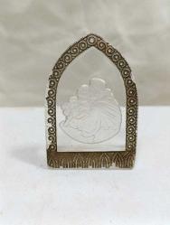 K44------HIRİSTİYAN YAŞLI KABARTMA CAM İKONA