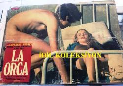 İhtirasın Bedeli, ORİJİNAL İTALYANCA SİNEMA, Film AFİŞİ, (La Orca) 1976, FİLM AFİŞİ / POSTERİ - BÜYÜK BOY - ORİJİNAL - 67 X 48 cm EBADINDA - Original Turkish Big Size Movie Poster - Eriprando Visconti,  Roberto Gandus, Lisa Morpurgo, Eriprando Visconti, Michele Placido, Rena Niehaus, Flavio Bucci, Bruno Corazzari, Adriano Amidei Migliano, Livia Cerini, Vittorio Mezzogiorno, Piero Palermini, Jacopo Tecchi