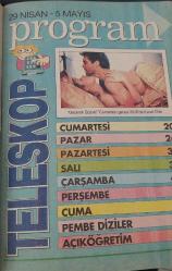 HÜRRİYET GAZETESİ-TELESKOP DERGİSİ-TELEVİZYON EKİ-29 NİSAN-5 MAYIS-1995-KAPAK-FOTOĞRAF-RÖPORTAJ-İDİL ÇELİKER-HEDEF-TÜRKAN ŞORAY-TRT-SOLGUN SARI GÜL-MAHALENİN MUHTARLARI-AYDAN BURHAN-CİHAT TAMER-ERKAN CAN-GÜLŞEN ABİ-HALUK BİLGİNER-NİLÜFER AÇIKALIN-SELİM NAŞİT-ASUMAN ARSAN-CAN BARSLAN-YILDIRAY ŞAHİNLER-ERDAL KÜÇÜKKÖMÜRCÜ-PERVİN YAPAR-SUAT SUNGUR-DEMET AKBAĞ-HALİT AKÇATEPE-ÇİÇEK DİLLİGİL-AYŞEN GRUDA-KURTULUŞ-HANIMIN ÇİFTLİĞİ-KÜÇÜK AĞA-EBRU KURAL-EKONOMİST-YALÇIN GÜLHAN-SUMRU YAVRUCUK-GECENİN GÖZLERİ-AİLE BAĞLARI-DUSTİN HOFFMAN-SEAN CONNERY-ÇILDIRTAN KİTAP-HARRİSSON FORD-EMMANUELLE-BETTY BUCKLEY-ROBERT REDFORD-ŞÖVALYE DJ-CAN KIRAÇ-KAHVE MOLASI-EROL EVGİN