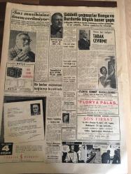 YENİ SABAH GAZETESİ  22 AĞUSTOS 1959 YIL :22 SAYI :7351--Erhard ,bugün  basın  toplantısı yapacak --150 Albaydan  yabancı dil bilen  32 kişi General oldu --6 Trafik kazası :13 kişi öldü , 54 kişi yaralandı --Tekin  Arıburnu  Moskova Büyük Elçisi Oluyor --Ruslar hudutta bir Türkü öldürdü --Kira Kanunu Üzerinde Çalışmalar  Devam Ediyor ---Şiddetli yağmurlar  Konya ve Burdur da  büyük hasar  yaptı --Sinema: İtalyan Sineması --Galatasaray ,K.Gümrük M.Paşa da oynuyor --Tek erkek  ,muhtelit  dömitinal  maçları  bugün oynanıyor --Garbis 'in  rakibi  geliyor --Kulüplerarası  Puanlı Atletizm  Şampiyonası  Bugün Başlıyor --Gümrüklerden çekilmeyen  mallara  ait  karar kaldırıldı --