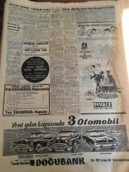 YENİ SABAH GAZETESİ 27 ARALIK  1958 YIL :21 SAYI :7118-İthal ilaçlar ucuzlayacak-Karikatürlü Piyale Makarnaları reklamı-M. Korunma Kanunu Mer 'iyetten  kalkıyor --Bolu da muessif  hadiseler oldu --Maaşları yüz de yüz artacak  memurlar --Yahya Kemal 'in  şifahi  vasiyeti  iptal  edilecek --Sinema :Atlas :Aşk Arzuları ,Emek :Fakir Aşıkların Romanı  ,Lale :Katiller Kralı --Ticaret Odasında Dün Bir Üye Daha İstifa etti --Rusya  Suriye 'ye  karşı  gayri  ahlakı  emeller  besliyormuş ---Sinema: Biz Kadınlar --Azerbaycan  'a  dün gece  58-53-- yenildik --K. Gümrük -Vefa -Galatasaray -Beykoz --Beşiktaş da Hadiseler --Berkson  ,iddiaları  şiddetle  reddetti --