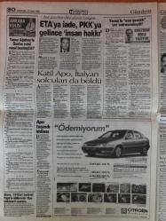 Hürriyet  Gazetesi,26 Kasım 1998, İtalya, İspanya, Eren, Türkiye, Fransa, Kütahya, Galatasaray, Juventus, Edirne, Hikmet Çetin, Lyon, Ankara, Yilmaz, İsveç, Finlandiya, Rusya, Harun, Bolu, Ordu, Selçuk, Antalya, Bursa, Giresun, Karaman, Mersin, Samsun, Ege, Beşiktaş, Şampiyonlar Ligi, İstanbul, Van, Karabükspor, Karabük, Rosenborg, Athletic Bilbao, Norveç, Onur, Fatih Terim, Ağrı, Orman