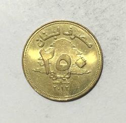 Lübnan 250 Livre 2012