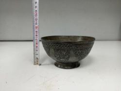 Eskilerden Kalem İşçilikli Osmanlı Kavaklıdere Bakır Kase