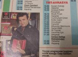 SABAH GAZETESİ-YENİ-TV GUİDE DERGİSİ-MODERN TV DERGİSİ- 13 KASIM-19 KASIM-SAYI:43 -KAPAK-FOTOĞRAF-RÖPORTAJ-HAFTANIN FİLMLERİ-VOLKAN SEVERCAN-GRECİA COLMENARES-FUTBOL ŞÖLRNİ-AŞK DENİZİ-AL PACİNO-ELLEN BARKİN-JOHN GOODMAN-ANA-TÜRKAN ŞORAY-YILMAZ DURU-ÜÇ PERDELİK CİNAYET-PETER USTİNOV-JONATHAN CECİL-ÖZAY GÖNLÜM-CİHAN ÜNAL-KATİL KİM-AYKUT ORAY