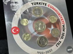 Türkiye Cumhuriyetin 100.Yılı Tedavül Madeni Para Seti 2023