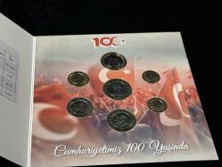 Türkiye Cumhuriyetin 100.Yılı Tedavül Madeni Para Seti 2023