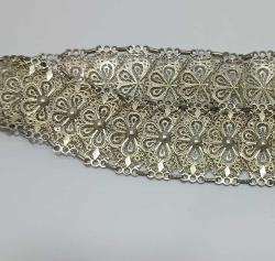 Eski 1980 lerin 925 Gümüş Midyat Telkari Kemer Kolye Küpe ve Yüzük Set 314 gram