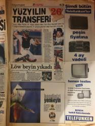 Hürriyet Gazetesi,28 Ekim 1998, , Türkiye, Red, Lyon, Ertugrul, Eren, Ceza, Hagi, Alper, Nez, Brezilya, Fransa, Beşiktaş, Emre, Fenerbahçe, Moldova, Fatih Terim, Trabzonspor, Galatasaray, Yerli üretim