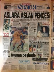 Hürriyet Gazetesi,28 Ekim 1998, , Türkiye, Red, Lyon, Ertugrul, Eren, Ceza, Hagi, Alper, Nez, Brezilya, Fransa, Beşiktaş, Emre, Fenerbahçe, Moldova, Fatih Terim, Trabzonspor, Galatasaray, Yerli üretim