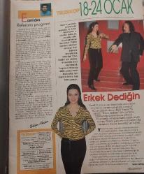 HÜRRİYET GAZETESİ-TELESKOP DERGİSİ-TELEVİZYON EKİ-18 OCAK-24 OCAK 1997-KAPAK-FOTOĞRAF-RÖPORTAJ-KENAN BAYDEMİR-HALİT ERGENÇ-HANDE ATAİZİ-MERAL ORHONSAY-EŞREF KOLÇAK-RİZİKO-ŞABAN İLE ŞİRİN-KEMAL SUNAL-HALİT AKÇATEPE-FİLİZ AKIN-BEYKOZ-VİLLA-SULTAN-TÜRKAN ŞORAY-KAAN GİRGİN-ZEYNEP HOTİÇ-LEYLA TEKÜL-GAZANFER ÖZCAN-FADİME ŞAHİN-FERHAN ŞENSOY-DERYA BAYKAL-OĞLUM ADAM  OLACAK-KEREM ALIŞIK-HÜR FM-RADYO 5-NİCOLAS CAGE-TOM HANKS-UMA THURMAN-JACKİE CHAN-VERONİCA FERRES-ANTHONY QUİNN-KATJA WOYWOOD-PEMBE DİZİLER-CESUR VE GÜZEL-YALAN RÜZGARI-HAYAT AĞACI-İBRAHİM TATLISES